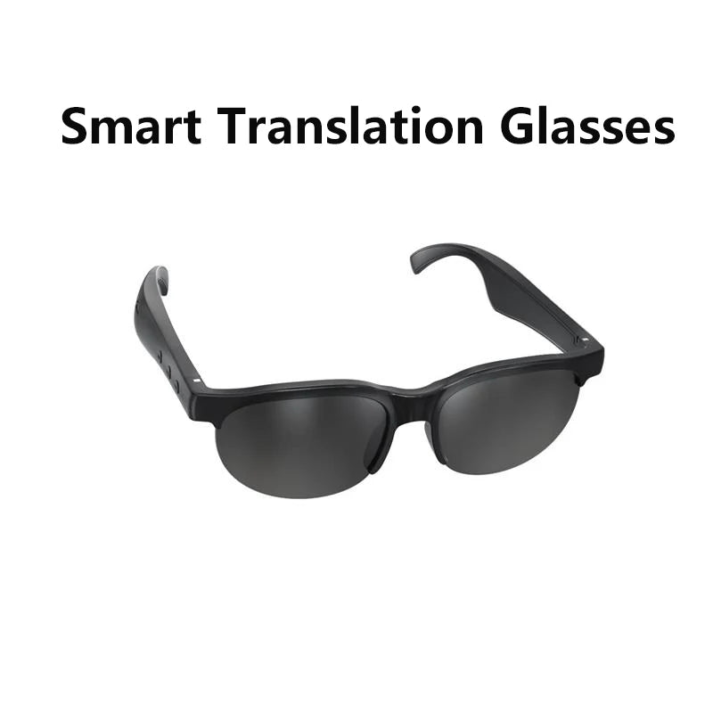 Lunettes de soleil  Bluetooth pour hommes et femmes, équipées d’un traducteur de langue en temps réel. Écoute de musique ou répondre au téléphone avec un son clair où que vous soyez.