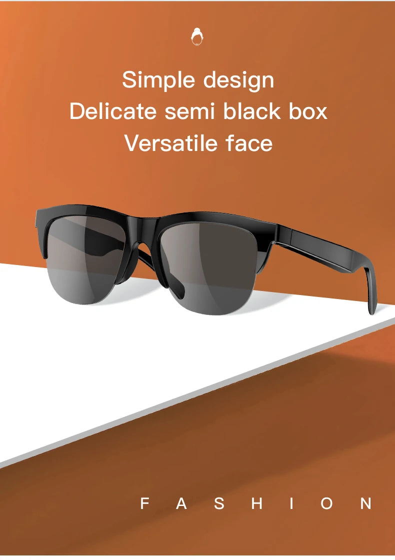 Lunettes de soleil intelligentes conçues pour les hommes et femmes  modernes qui veulent allier élégance, connectivité et performance. Grâce à leur technologie Bluetooth intégrée, restez connecté en toute liberté, sans compromis sur le style.