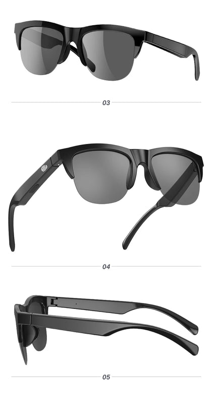 Lunettes de soleil intelligentes conçues pour les hommes et femmes  modernes qui veulent allier élégance, connectivité et performance. Grâce à leur technologie Bluetooth intégrée, restez connecté en toute liberté, sans compromis sur le style.