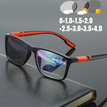 Lunettes de lecture intelligentes photochromiques alliant style, confort et innovation. Plus besoin de jongler entre plusieurs paires : ces lunettes s’adaptent à la luminosité, offrant une vision parfaite aussi bien en intérieur qu’en extérieur.